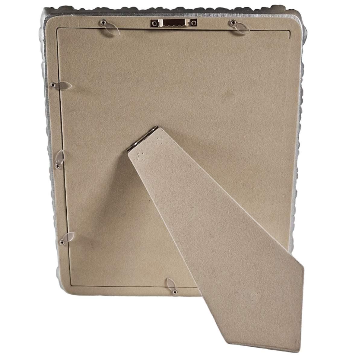 Cornice resina argento petal 20 x 25 cm