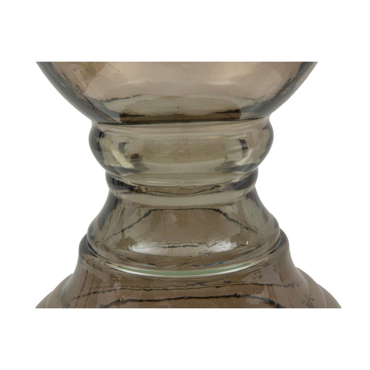 Portacandela vetro riciclato brown made in spain