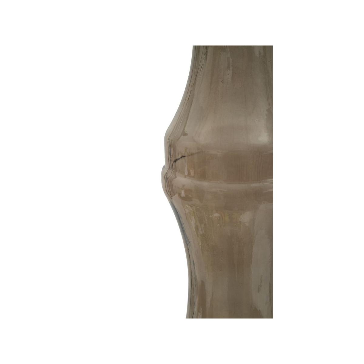 Portacandela vetro riciclato brown made in spain