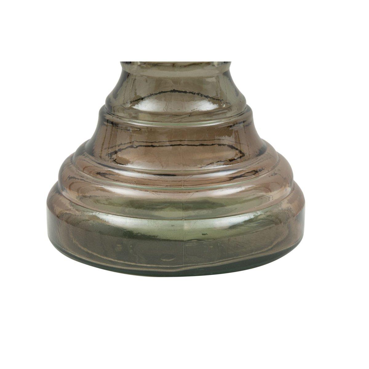 Portacandela vetro riciclato brown made in spain