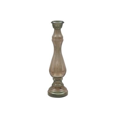 Portacandela vetro riciclato brown made in spain
