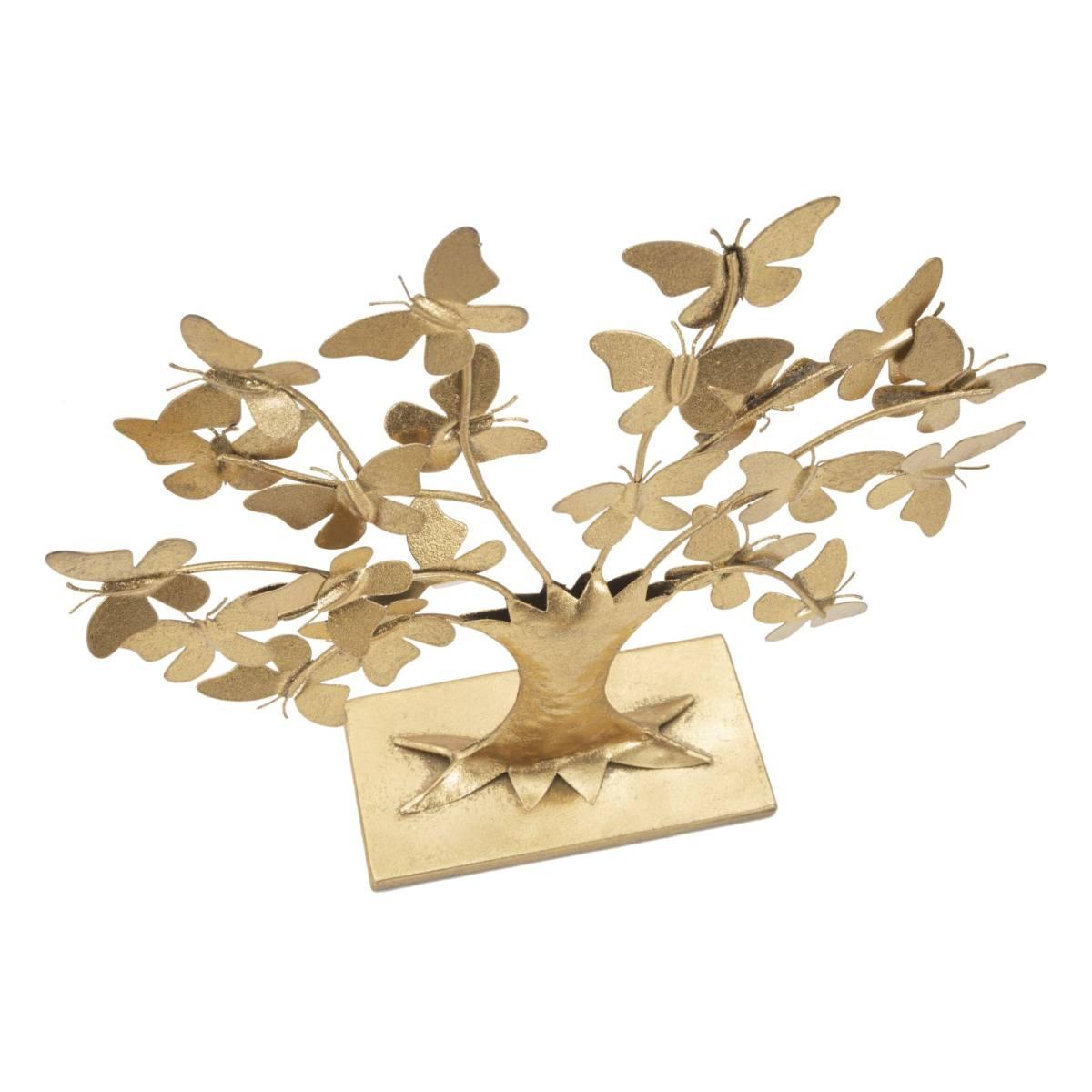 Albero Della Vita Con Farfalle Glam cm.31x8x30