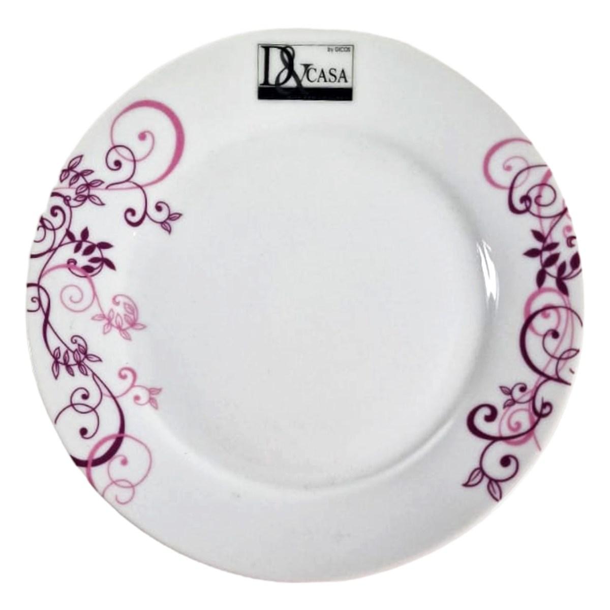 Piatto Tavola Ceramica Ele Frutta cm.Ø19 Viola | M2 Store