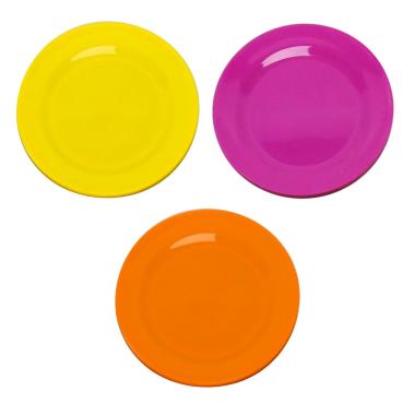 Piatto plastica frutta colore assortiti