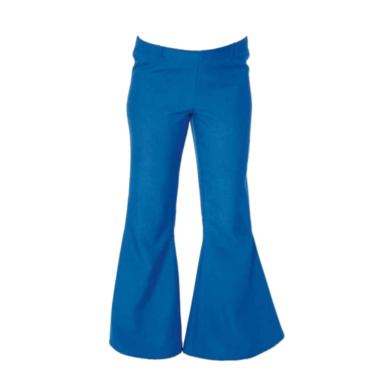 Pantaloni anni 70 zampa blu
