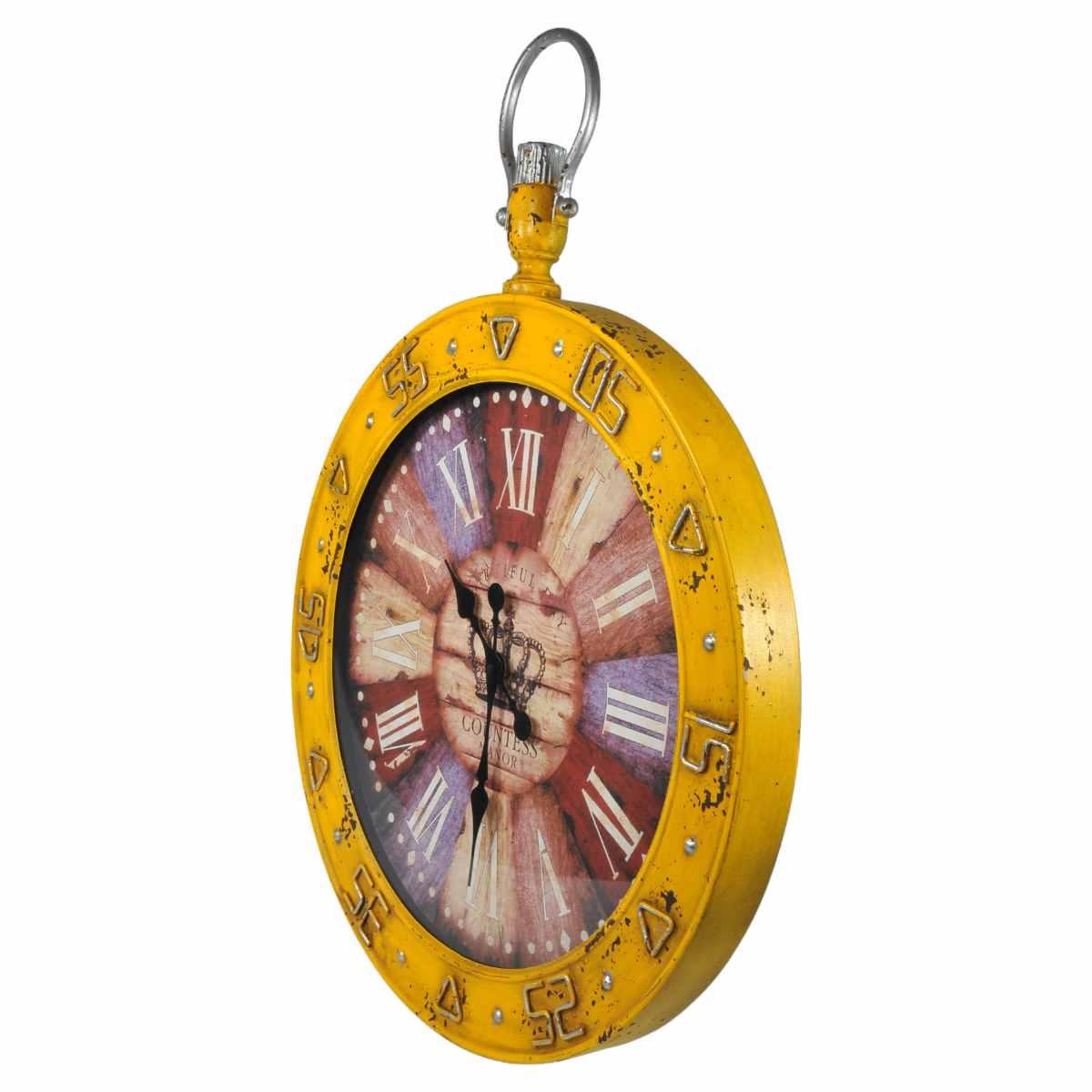 Orologio parete ocra modello a
