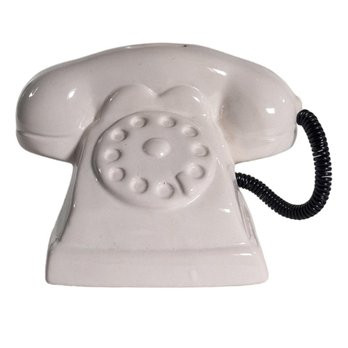 Salvadanaio ceramica telefono assortito 5 colori assotiti