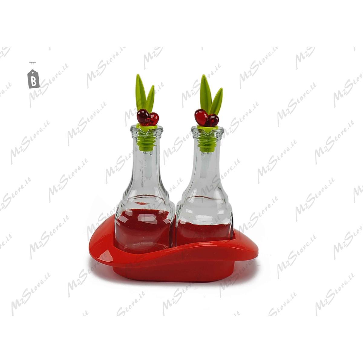 Menage Vetro con Base Color Set 2 pz. | Gicos