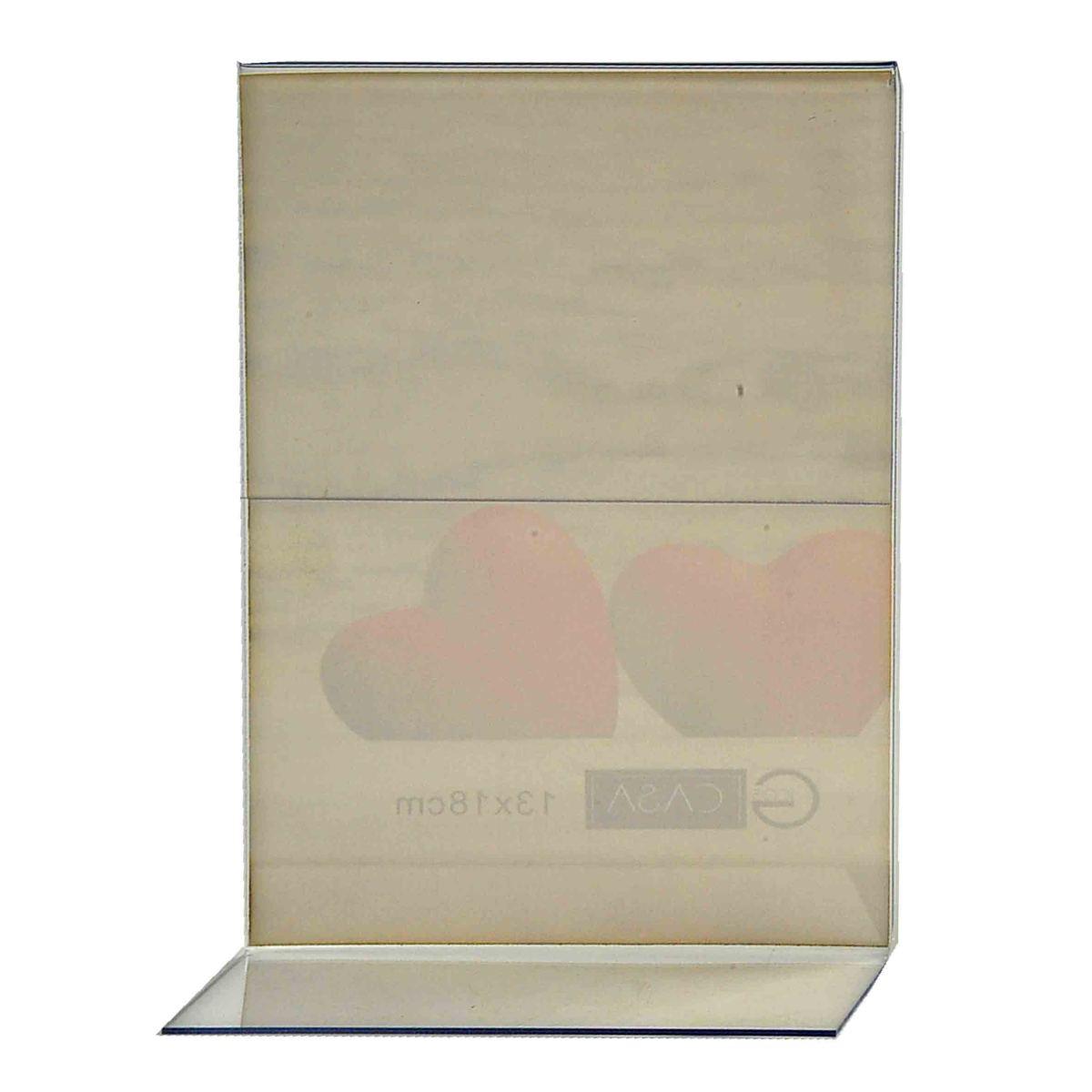 Cornice pvc trasparente verticale 13 x 18 cm