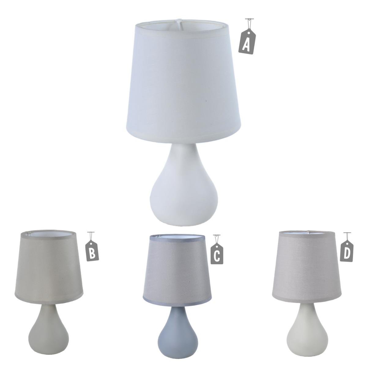 Lampada tavolo ceramica 4 colori assortito