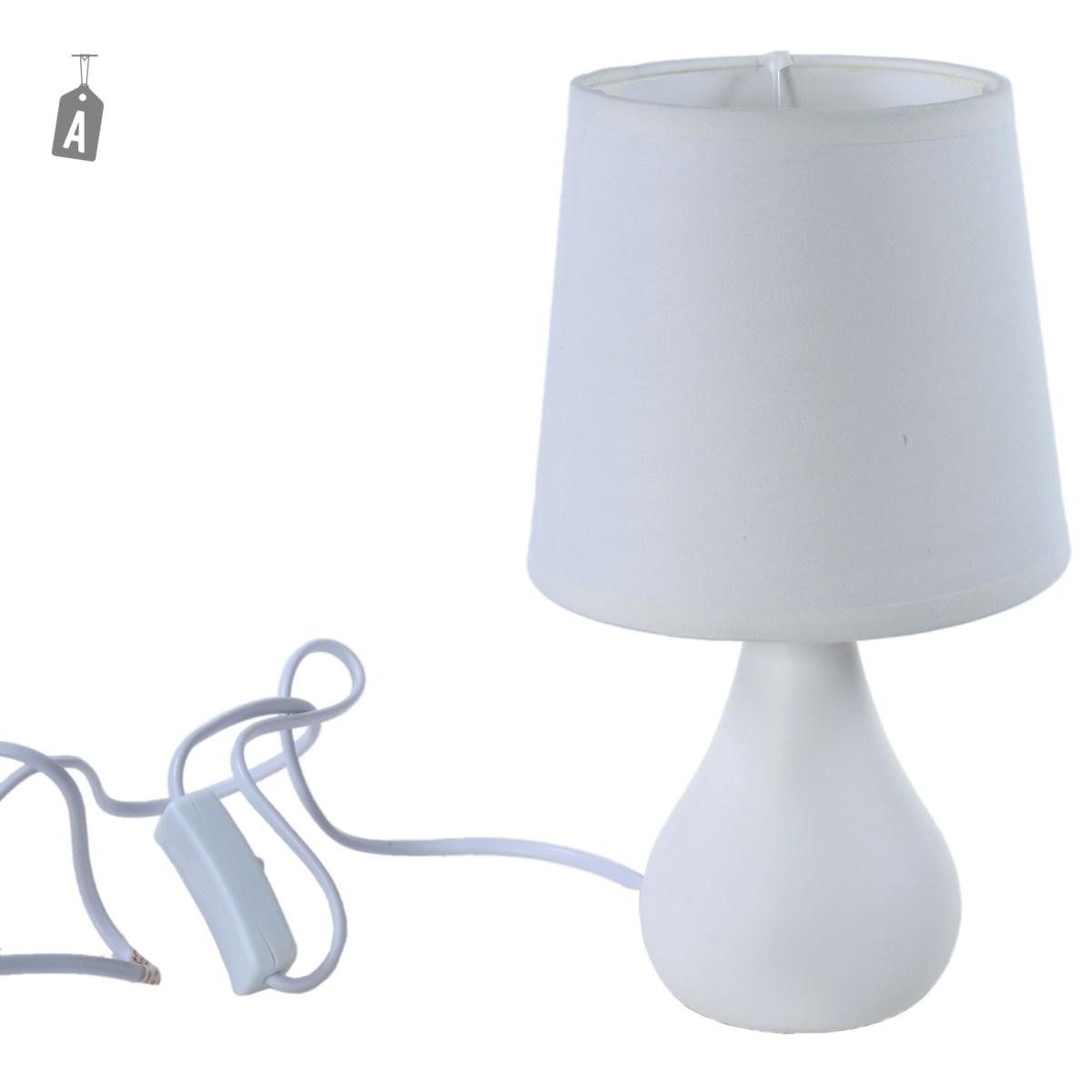 Lampada tavolo ceramica 4 colori assortito