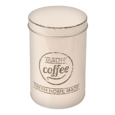 Barattolo Latta Coffee Bianco cm.Ø8,4x13 | Gicos