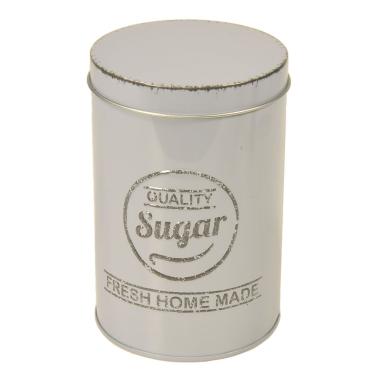 Barattolo Latta Sugar Grigio cm.Ø8,4x13 | Gicos
