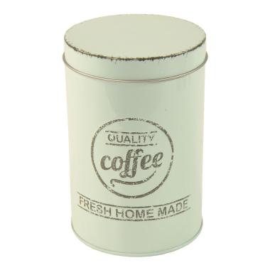 Barattolo Latta Coffee Verde Acqua cm.Ø8,4x13 | Gicos