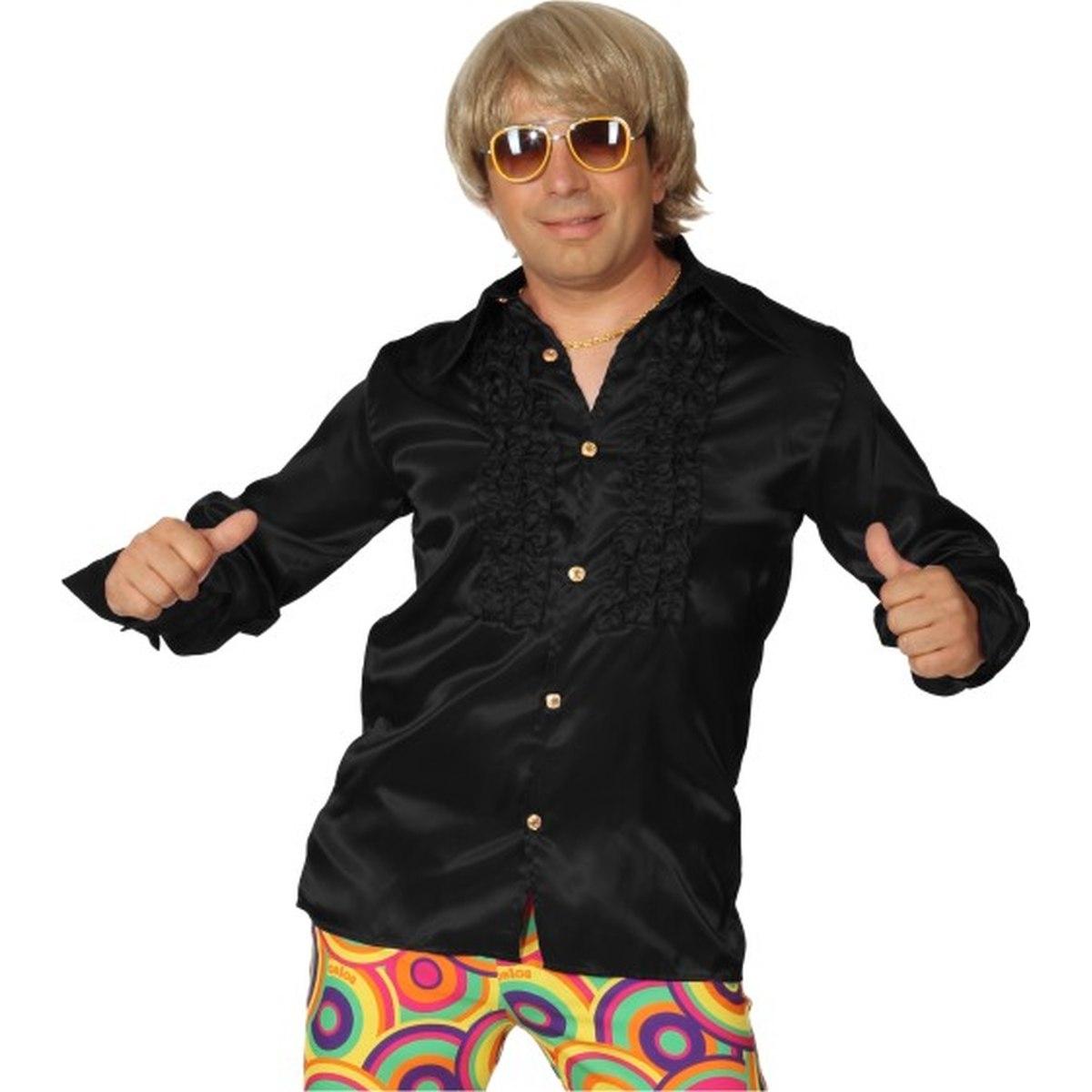 Camicia nera disco rouges
