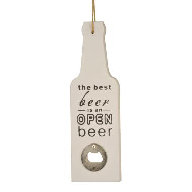 Apri Bottiglie Legno Parete cm.8x24 Bianco | Gicos