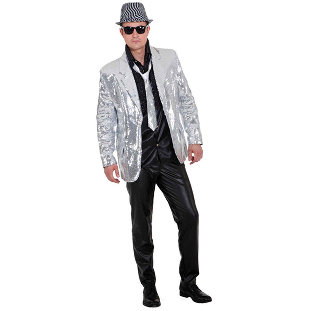 Giacca argento paillettes