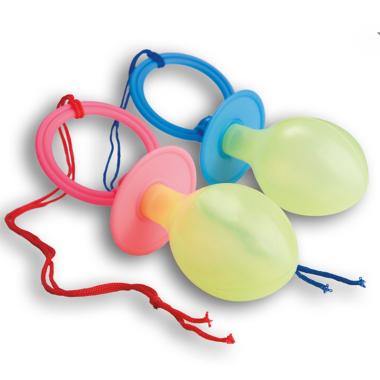 Ciuccio clown in 2 colori