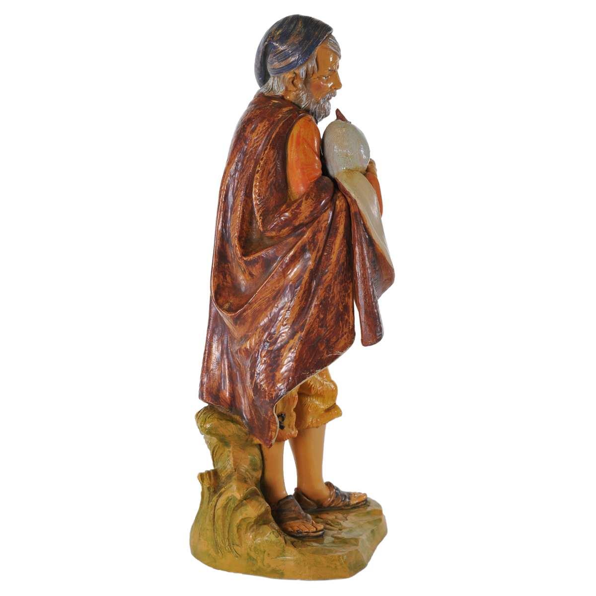 Statua presepe 30 cm pastore zampogna