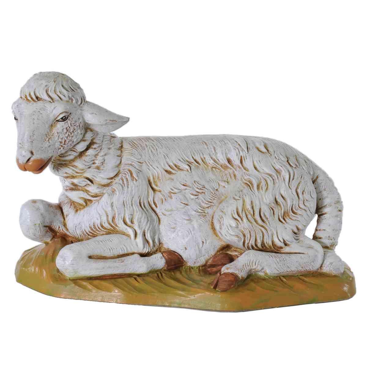 Statua presepe 52 pecora sdraiata