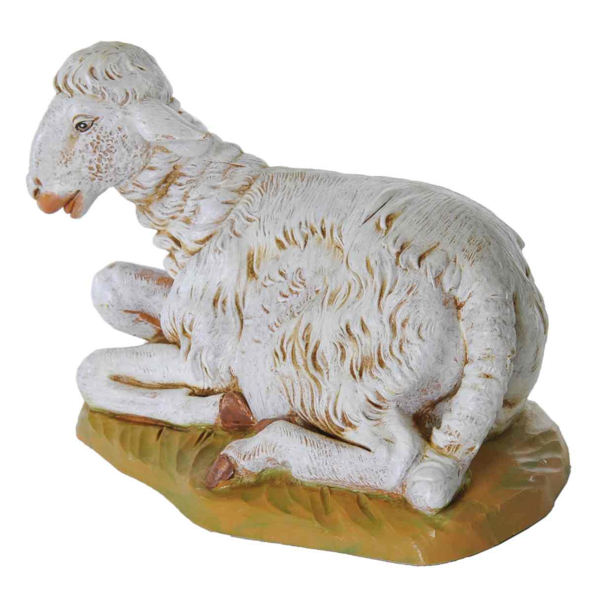 Statua presepe 52 pecora sdraiata