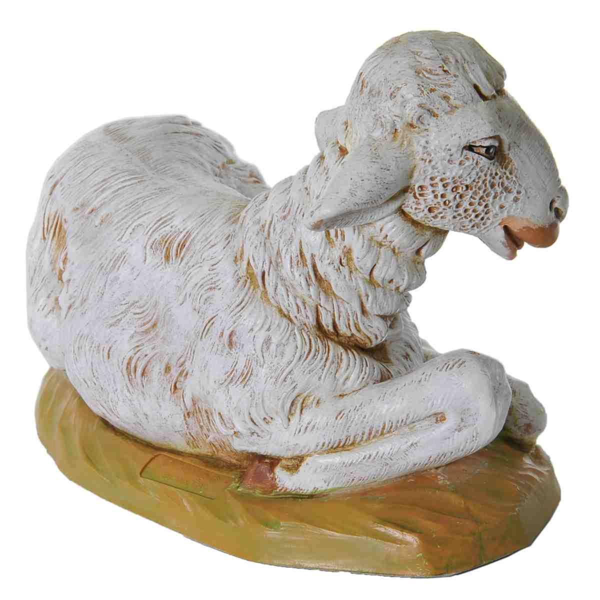 Statua presepe 52 pecora sdraiata