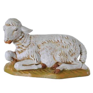 Statua presepe 52 pecora sdraiata