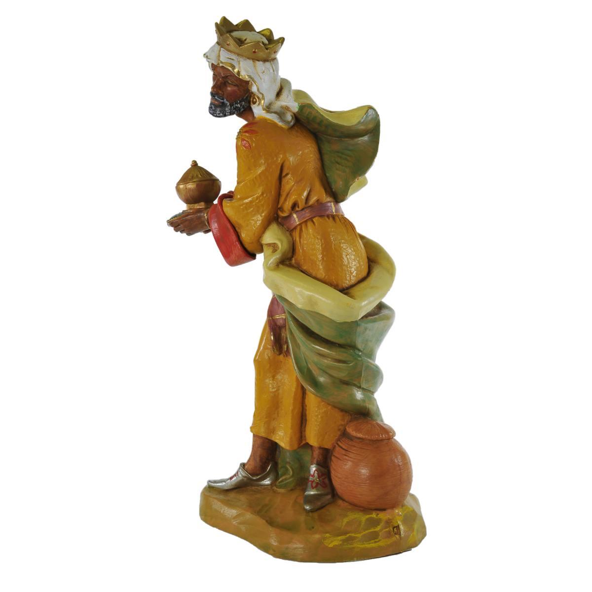 Statua presepe 30 cm re magio baldassarre