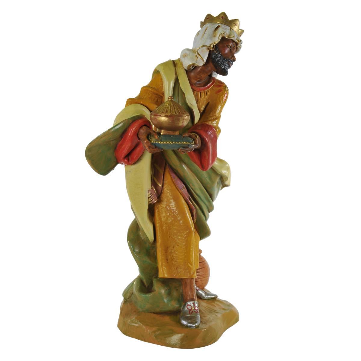 Statua presepe 30 cm re magio baldassarre