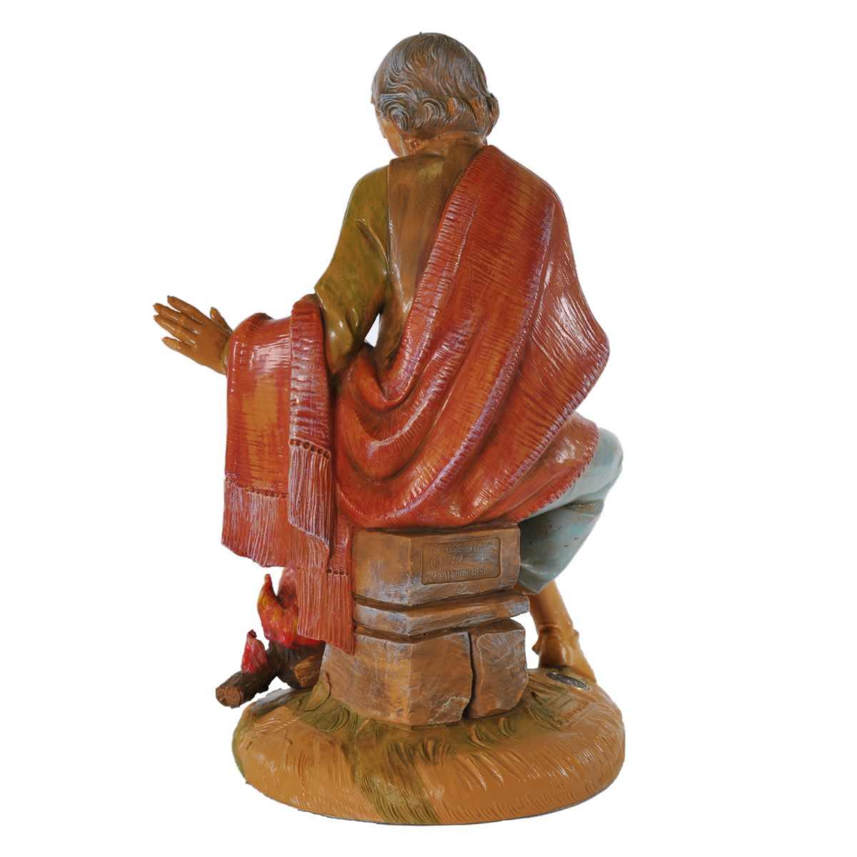 Statua presepe 30 cm pastore fuoco