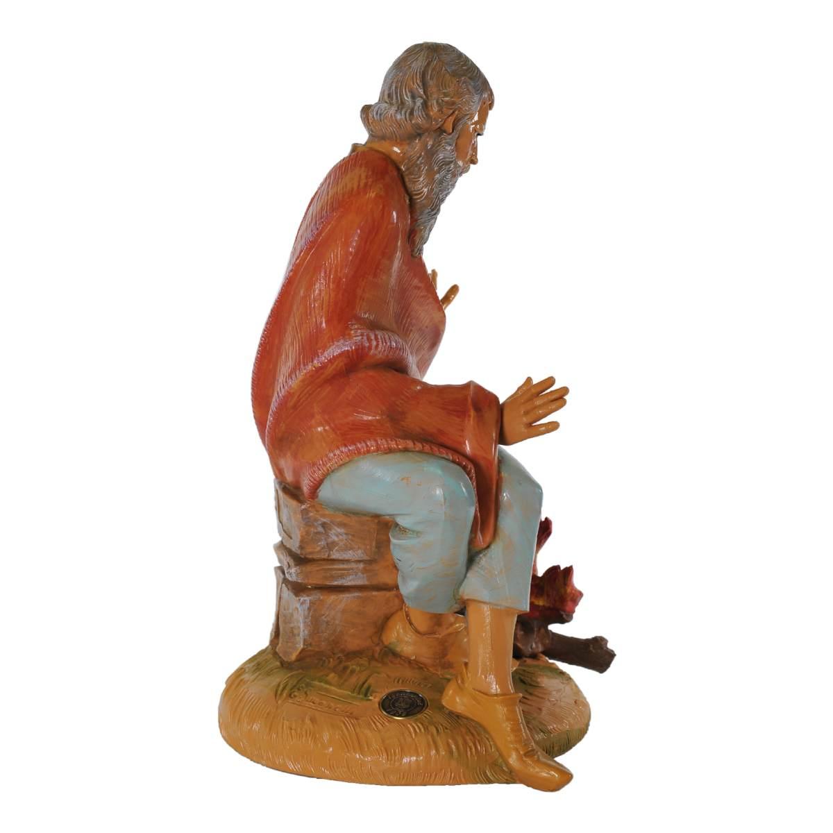 Statua presepe 30 cm pastore fuoco