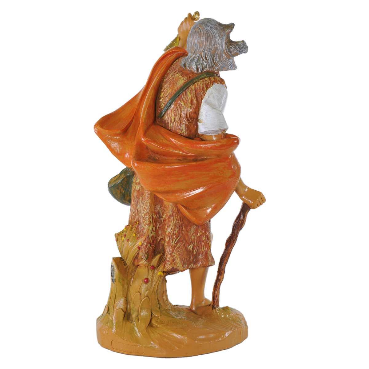 Statua presepe 30 cm pastore lanterna