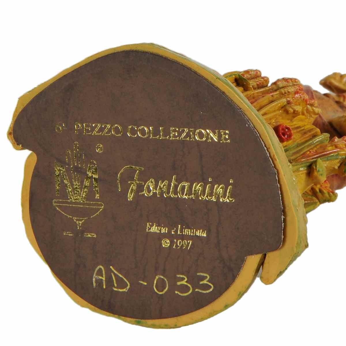 Statua presepe 12 cm pastore contadino judah falce grano