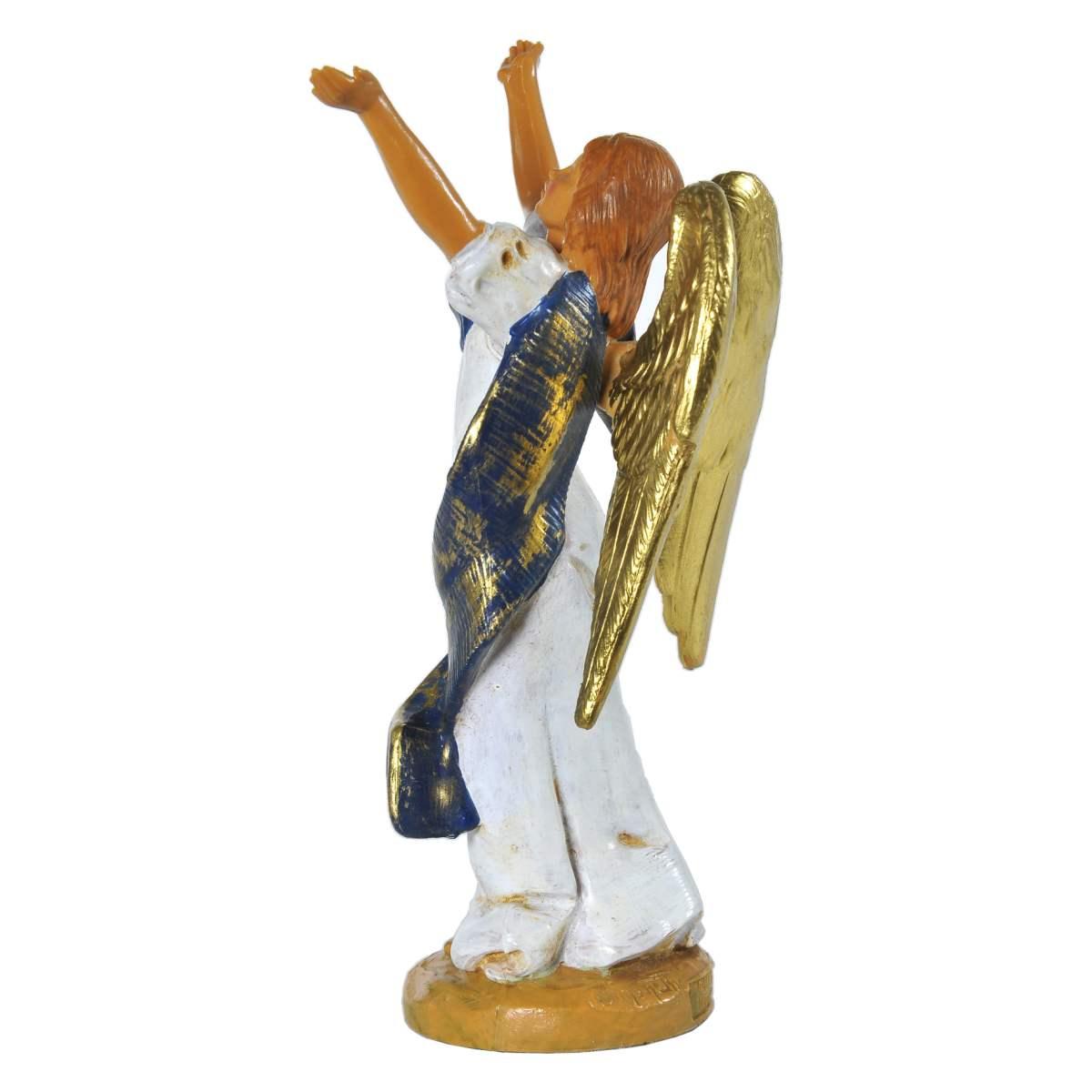 Statua presepe 12 cm angelo mani alte