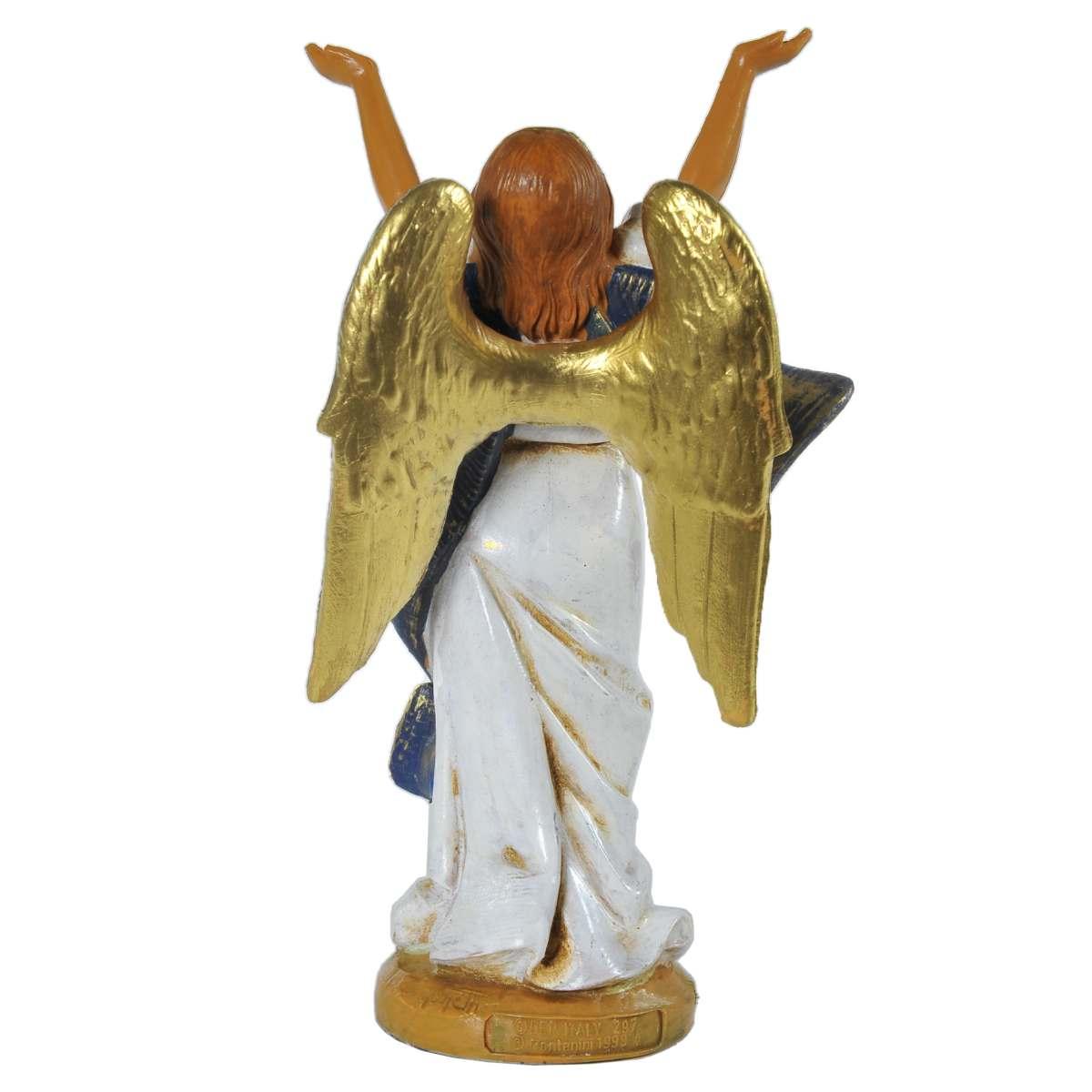 Statua presepe 12 cm angelo mani alte