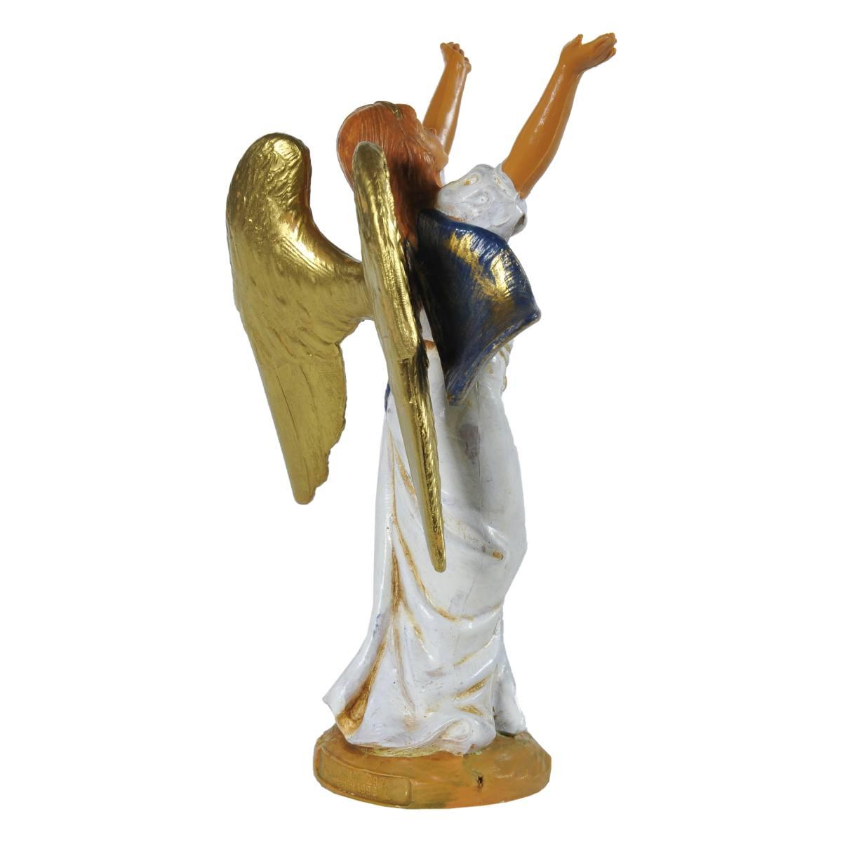Statua presepe 12 cm angelo mani alte