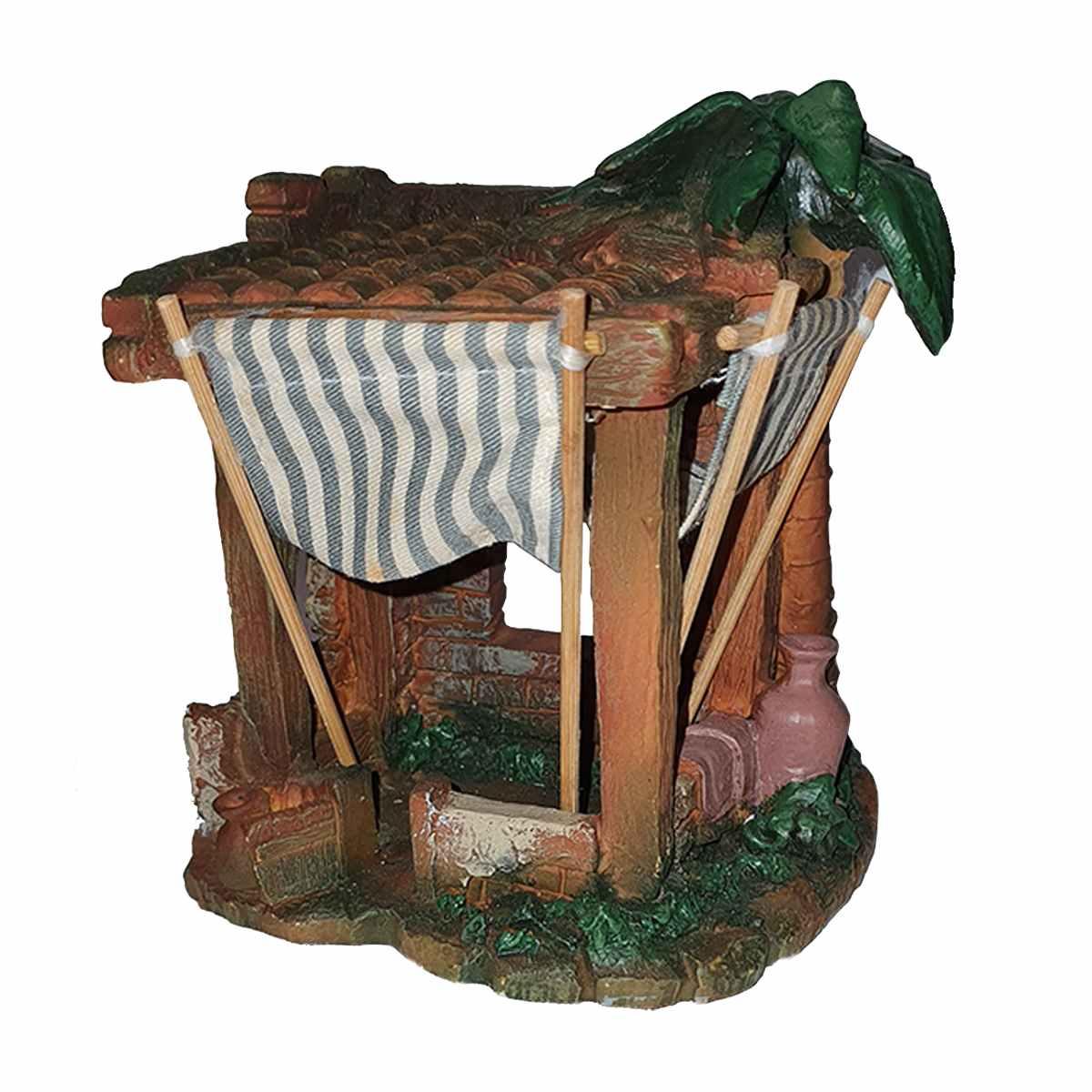 Ambientazione presepe bottega tenda