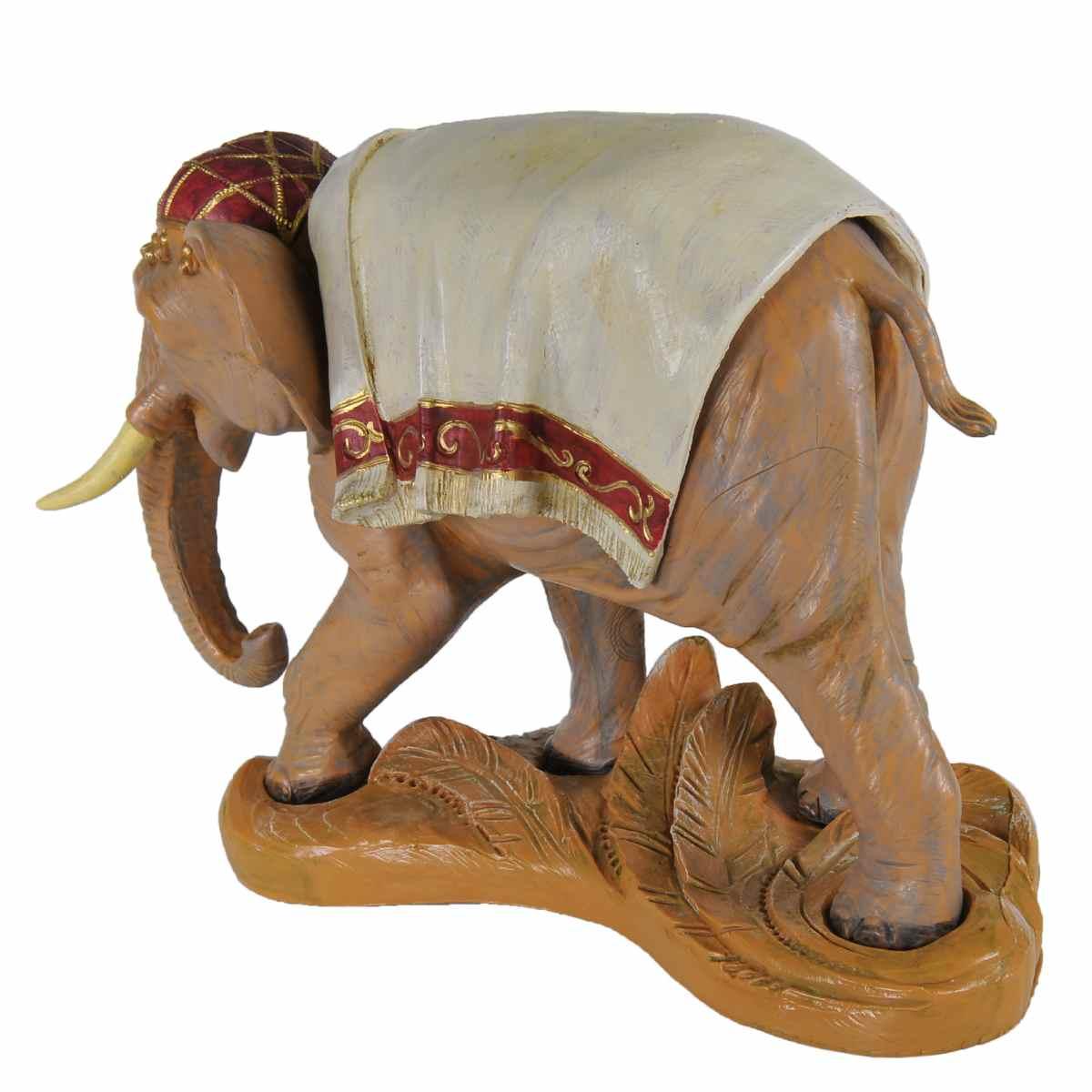 Statua presepe 19 cm elefante con base