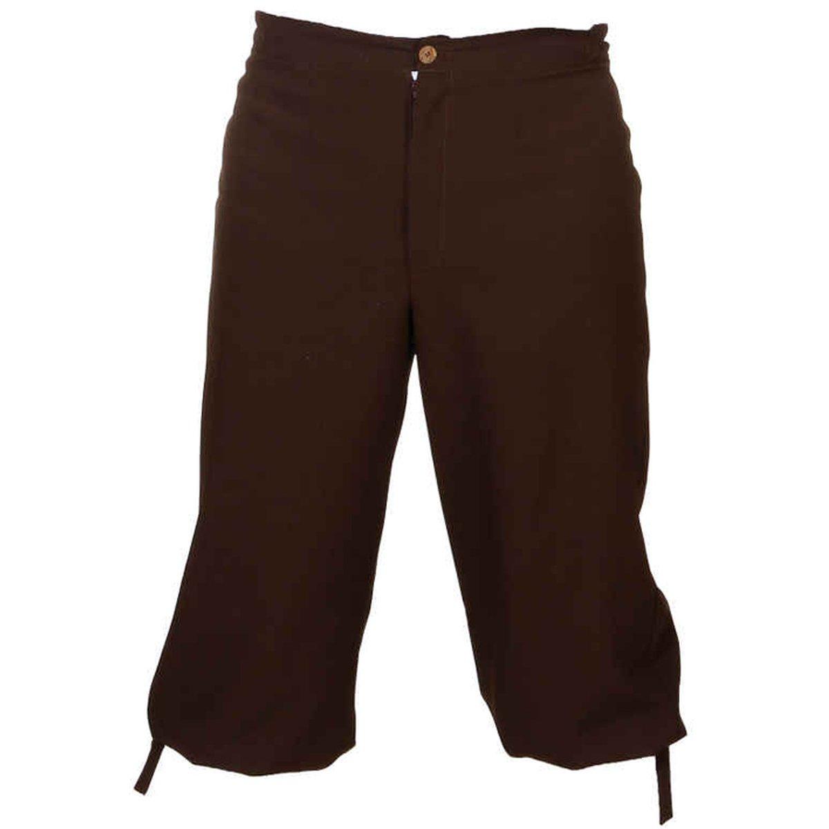 Pantaloni 3 4 marroni