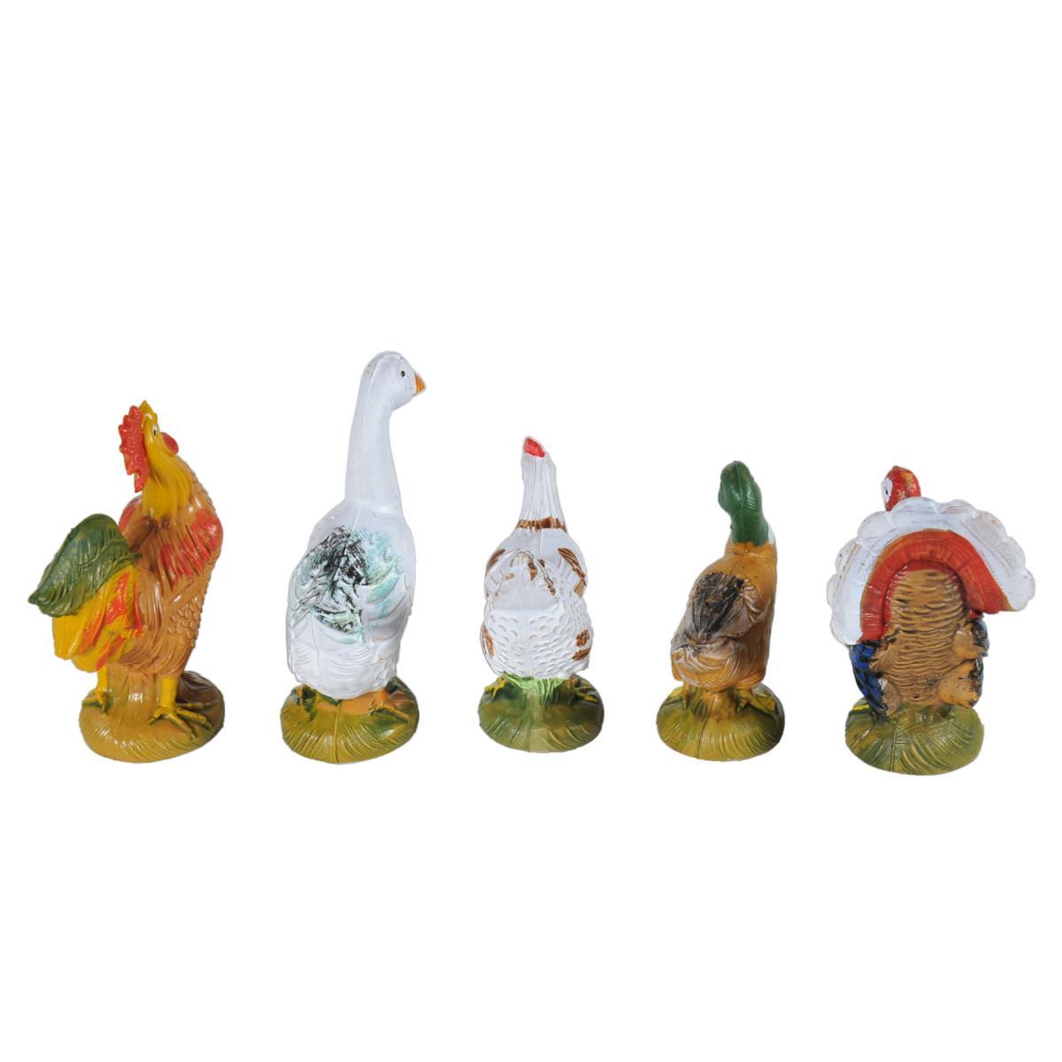 Statua presepe 12 cm gallinacei assortiti