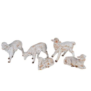 Statua presepe 12 cm pecore