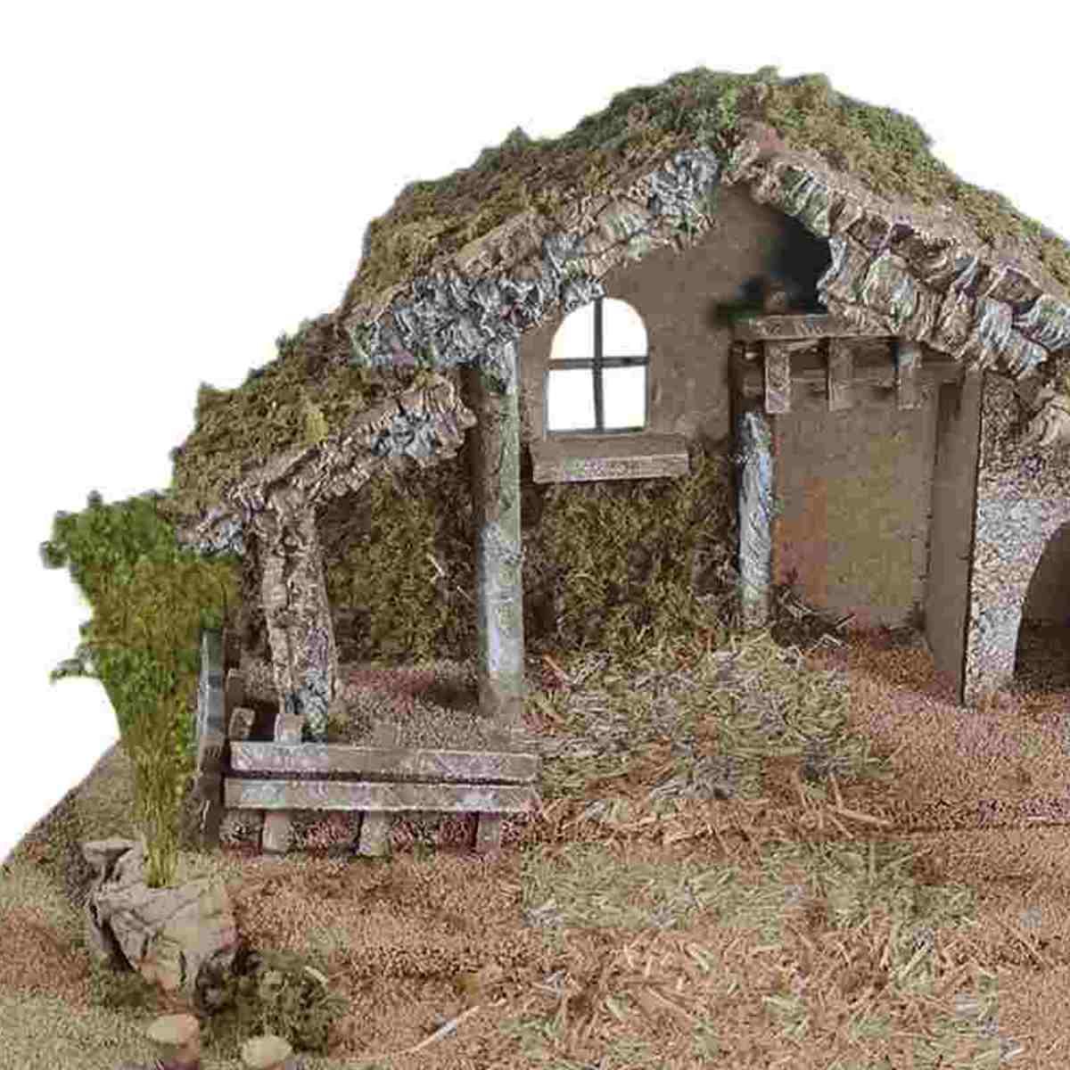 Capanna presepe legno altezza
