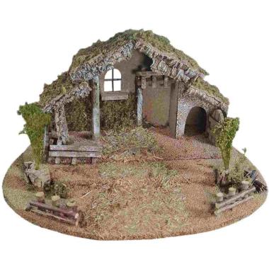 Capanna presepe legno altezza