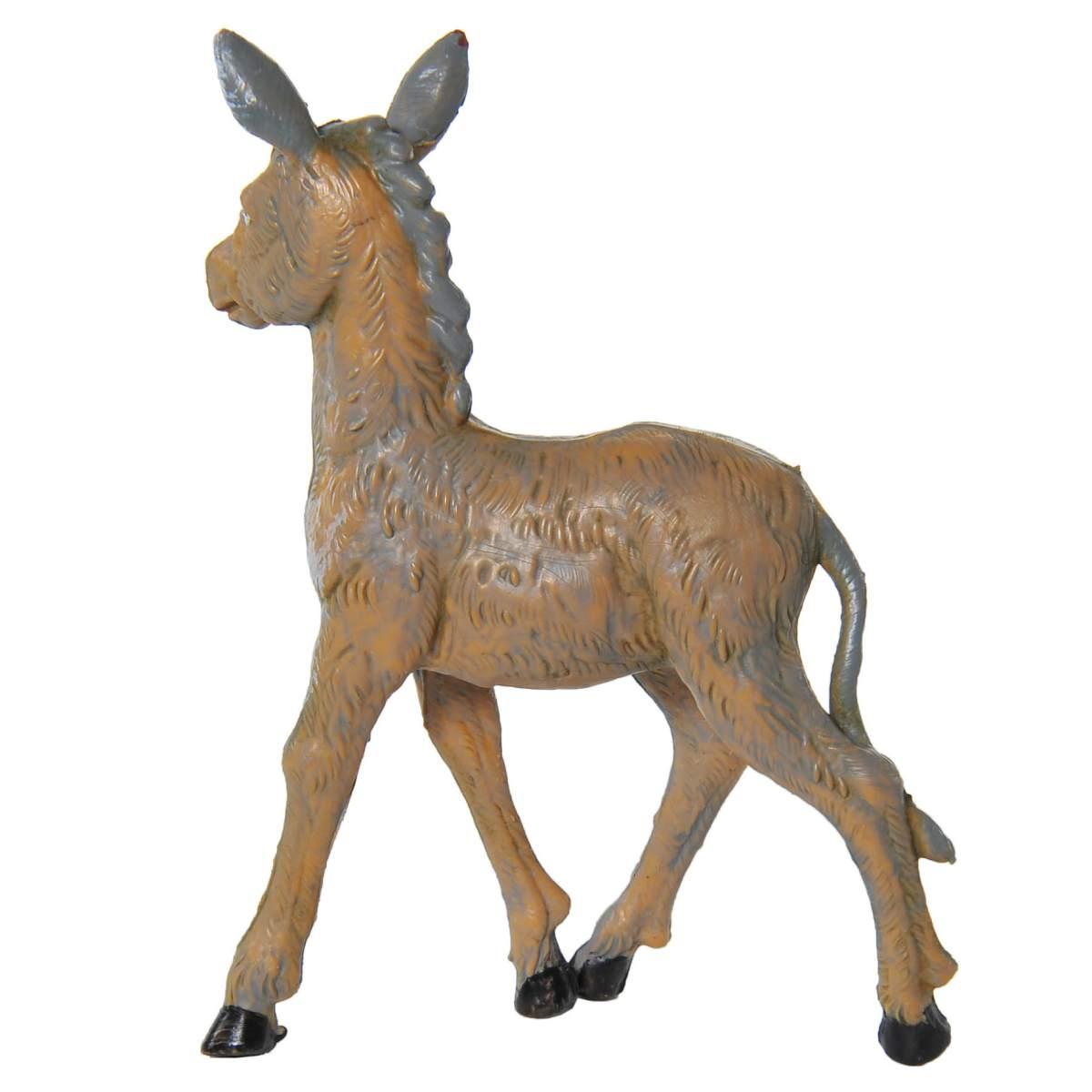 Statua presepe 12 cm famiglia di asini
