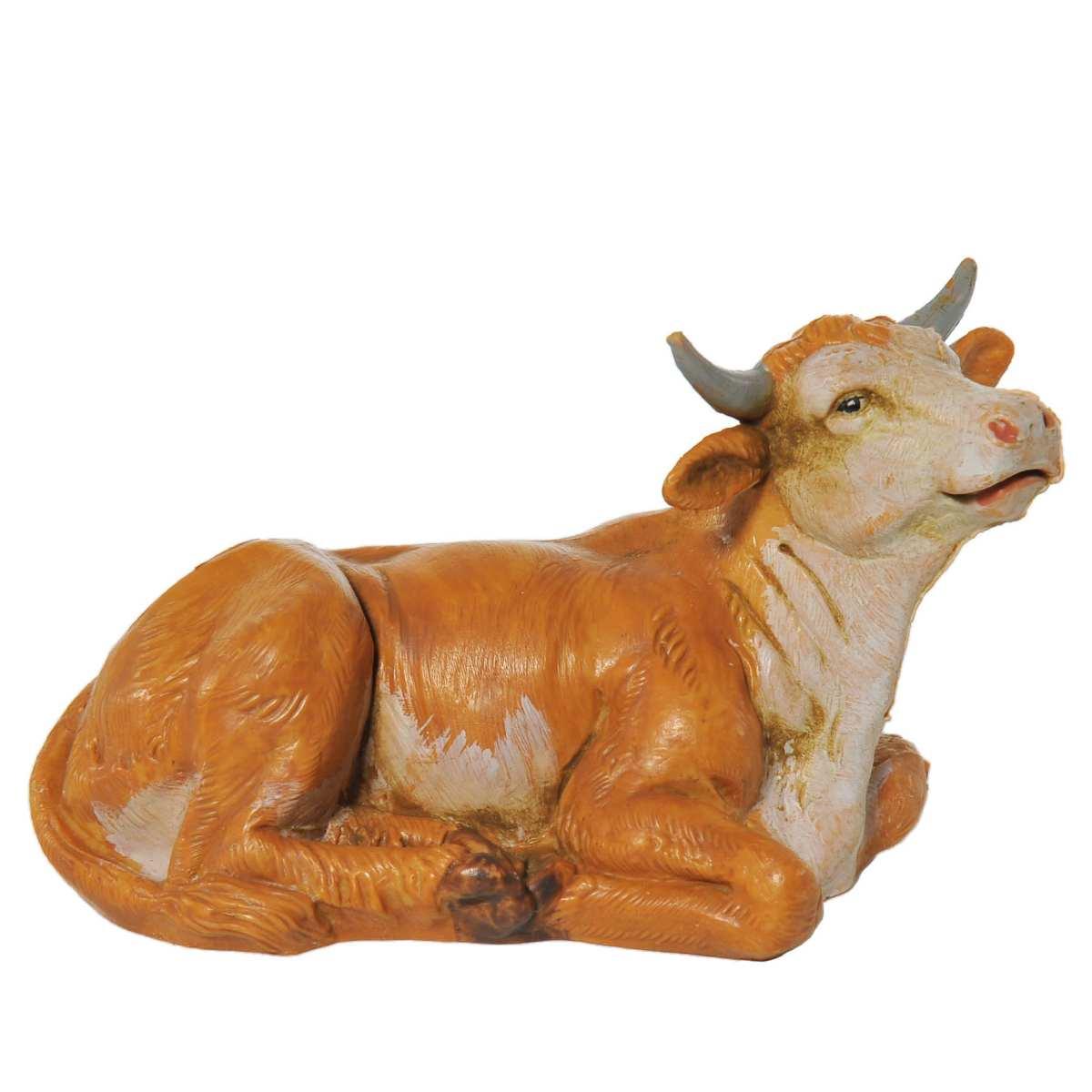 Statua presepe 12 cm famiglia di bovini
