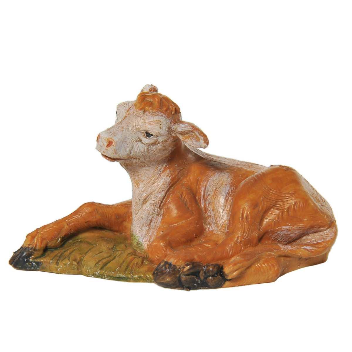Statua presepe 12 cm famiglia di bovini