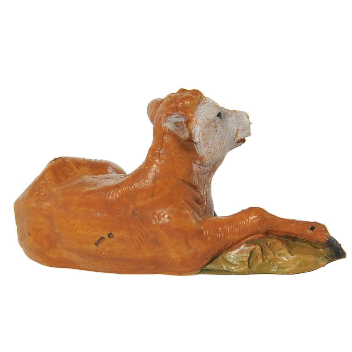 Statua presepe 12 cm famiglia di bovini