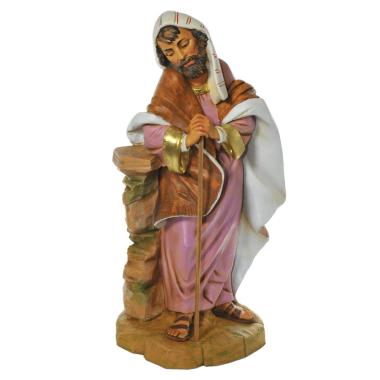 Statua presepe 45 cm san giuseppe con bastone