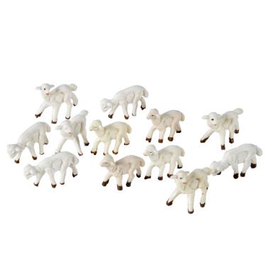 Statua presepe 4 cm pecore assortite