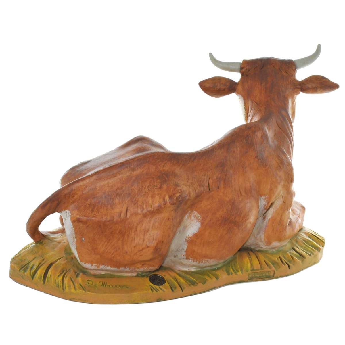 Statua presepe 45 cm bue sdraiato